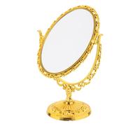 EPIGEIST Miroir de Table Rotatif Oval Vintage Style Européen Miroir de Maquillage Bureau Format Grand Champ de Vision pour Soins et Beauté