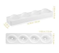 EPIGEIST Moule à Gâteau en Silicone 4 Cavités Forme Citron Moule à Mousse Antiadhésif Alimentaire Résistant Four Micro-Ondes Lave-Vaisselle Pâtisserie DIY et Desserts Français