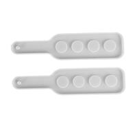 EPIGEIST Moule en Silicone pour Plateau de Service de Verres à Shot Lot de 2 Moules Réutilisables en Silicone Époxy Cristal Format Rectangulaire pour Création de Bijoux Miroir et Résine