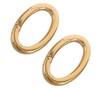EPIGEIST Mousquetons Ovales à Ressort en Acier Inoxydable Poli 2 Pièces 148X232 MM Diamètre 3 MM Fermoirs Résistants à la Décoloration pour Colliers Paquet et Créations DIY