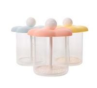 EPIGEIST Mousseur Manuel pour Nettoyant Visage, et Shampoing - Ensemble 3 Pièces Jaune, Rose et Bleu - Gobelet Moussant Portable pour Savonnette Liquide, Gel, Mousse Onctueuse