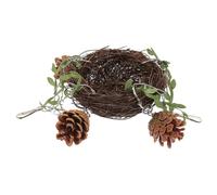 EPIGEIST Nid Oiseau Rotin Naturel pour Perroquet Balançoire Suspendue Multifonction Petit à Grand pour Cage de Perruche