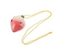 EPIGEIST Ocarina Garçon Fille Forme Fraise Ac Tonalité Instrument à Vent Pratique Cadeau Créatif pour Débutants Couleur Aléatoire
