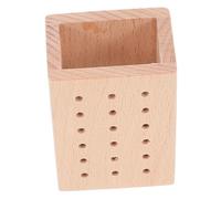 EPIGEIST Organisateur De Mèches En Bois 18 Emplacements Support De Bur Rangement Organisé D’outils à Ongles Pour Salon De Manucure Usage Professionnel Et Domicile