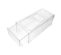 EPIGEIST Organisateur de Réfrigérateur Tiroir Moyen, Boîte de Rangement Empilable Transparente, Bac de Conservation Alimentaire, Support pour Fruits et Congélation
