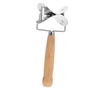 EPIGEIST Outil à Raviolis en Acier Inoxydable Manche en Bois, Coupe-pâte Antiadhésif pour Découper Facilement la Pâte à Raviolis, Accessoire Cuisine Pratique