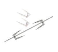 EPIGEIST Outil de Barbecue Fourchette à Poulet en Acier Inoxydable, Lot de 3 Vis de Blocage, Compatible Grille Rotative et Friteuse à Air Chaud, pour Cuisson de Viande