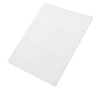 EPIGEIST Pages de Rangement pour Billets PVC Transparentes Pochettes Protectrices Polyvalentes pour Collectionneurs de Billets Format Pages par Paquet Protection Dommages