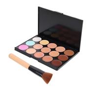 EPIGEIST Palette de Correcteurs Waterproof Visage 2 Pièces Pinceau Correcteur 1 Camouflages Compact pour Femmes Usage Quotidien Photo