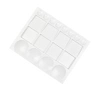 EPIGEIST Palette de Peinture Plastique Rectangulaire à Compartiments Multiples Facile à Nettoyer Plateau de Mélange pour Aquarelle Encre et Pigments Accessoire Pratique pour Artistes