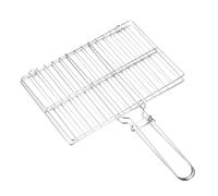 EPIGEIST Panier à Poisson en Acier Inoxydable Épais pour Barbecue Extérieur, Petit Format, Filet Antiadhésif avec Poignée Ergonomique, Grillades de Légumes et Viandes au Brasero