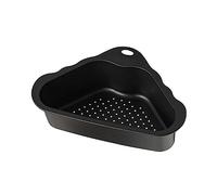 EPIGEIST Panier Évier Triangulaire Coin pour Cuisine Support Drainant Volume avec Bords Lisses Antidérapants Rangement Pratique pour Évier et Éponges Accessoire Noir