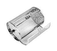 EPIGEIST Panier Rotatif Acier Inoxydable pour Barbecue Multifonction Cage de Grillage Panier à Frites Unique Compatible Four pour Grillades et Noix Facile à Nettoyer et Résistant à Usure