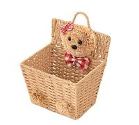 EPIGEIST Panier Suspendu En Osier Tressé D'ours, Panier De Rangement Ménager Kaki, Léger Et Multifonction, Pour Chambre D'garçon Et Filles Et Organisation Murale, Rangement Décoratif Pratique
