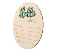 EPIGEIST Panneau Dannonce Naissance Rond Accessoire Photo Né Décoration Murale Simple et pour Souvenir et Cadeau Shower