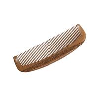 EPIGEIST Peigne à Cheveux Bois Sculpté Double Face Antistatique Demi-lune Pour Femmes Filles Et Chevelu Café