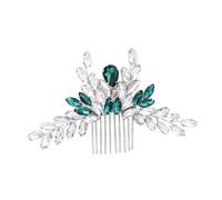 EPIGEIST Peigne à Cheveux de Mariée Strassé en Alliage Doré Peigne Latéral Élégant pour Coiffure de Mariage Accessoire de Soirée Raffiné Insert pour Anniversaires et Fiançailles