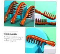 EPIGEIST Peigne à Dents Larges Bois de Santal pour Massage Antistatique Démêlant pour Cheveux Épais Bouclés et Ondulés Soin Capillaire Naturel