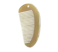 EPIGEIST Peigne Antistatique en Corne de Yak Naturelle Taille Compacte Lisseur et Massage Cuir Chevelu Portable pour Cheveux Bouclés et Afro