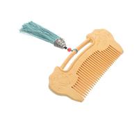 EPIGEIST Peigne Bois De Avec Design De Verrou Ruyi Peigne à Dents Fines Pour Soin Des Cheveux Et Barbe Massage Du Chevelu Pour Femmes