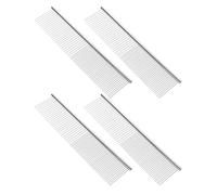 EPIGEIST Peigne Démêlant pour Chien et Chat en Acier Inoxydable, Lot de 4, 19 X 4 Cm, Outil de Toilettage Polyvalent pour Poils Longs et Courts, Usage Domestique, Animaux de Compagnie