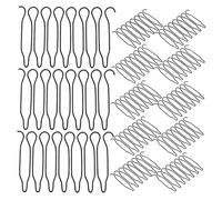 EPIGEIST Peignes de Coiffure en Métal Léger et Robuste 40pcs pour Fixation et Finition des Cheveux Ondulés, Accessoires pour Coiffage DIY Travail