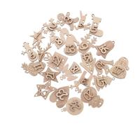 EPIGEIST Pendentifs De Noël en Bois 24 Pièces Décor Numérique, Ornement Suspendu pour Sapin De Noël, Décorations De Pochette, Usage Mural Et Porte, Compte à Rebours Décoratif