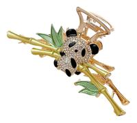 EPIGEIST Pince à Cheveux Panda en Métal Décorative Moyenne Taille Strass Scintillants Accessoires pour Cheveux Fins ou Épais pour Fêtes Coiffures Élégantes et Usage Quotidien