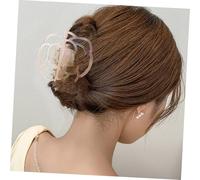 EPIGEIST Pince à Cheveux Rose Acétate Pince Tête Forme Rose Barrette Jaw pour Cheveux Accessoire Coiffure Élégant et Maintien Ferme