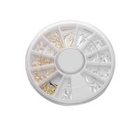 EPIGEIST Plaque De Décoration Nail Art Métal 12 Grilles 05 Triangle Multiforme Diy Pour Femmes Filles Usage Salon Maison