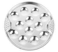 EPIGEIST Plat à Escargots en Acier Inoxydable 12 Compartiments Ustensile de Service Cuisine Empilable Plat de Cuisson pour Escargots Adapté Usage Domestique et Restauration