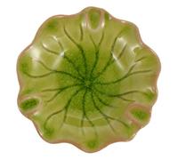 EPIGEIST Plateau Céramique Vert pour Huiles Essentielles Bol Stable pour Salon Spa Support Parfum Diffuseur et Mélange Aromatique
