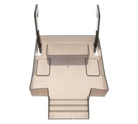 EPIGEIST Plateforme de Bronzage Flottante pour Tortues avec Rampe D’Accès Réglable Plateforme de Repos Suspendue 22X17X14 CM Matériau Solide Noir Translucide Accessoire Aquarium Adapté