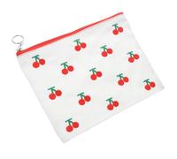 EPIGEIST Pochette De Maquillage Zippée avec Motif Cerise Organiseur Pratique pour Femmes à Monnaie Et Accessoires De Voyage