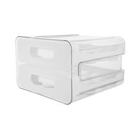 EPIGEIST Porte-œufs Réfrigérateur avec Couvercle Tiroir Coulissant Plastique à Compartiments Organisateur Transparent Empilable pour Stockage Œufs Frais