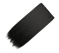 EPIGEIST Postiches pour Cheveux Longs Lisses 2 Pièces 80 Cm en Soie Haute Température Extensions à Clips pour Femmes Usage Quotidien Naturel sans Trace
