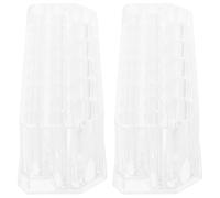 EPIGEIST Présentoir de Rangement Acrylique pour Nail Art, 26 Compartiments, Lot de 2, Organisateur Multifonctionnel pour Pinceaux à Ongles, Porte-pinceaux Vernis Compact et