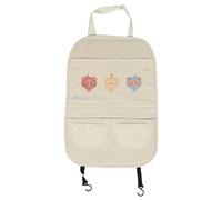 EPIGEIST Protège-Dossier de Siège Arrière pour Voiture Tapis Anti-Coups de Pied avec Motif Ours Organisateur de Siège avec Compartiments Multiples pour SUV Camping-Cars et Petites Voitures