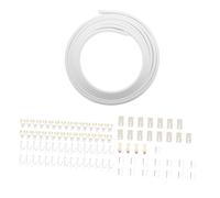 EPIGEIST Rail de Rideau Flexible pour Montage Plafond Kit Coulissant et Système Polyvalent pour Fenêtres et Séparateurs Despace