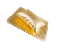 EPIGEIST Repose-main à Ongles Pliable En Tissu Pu Doré, Coussin Confortable Et Résistant à La Transpiration, Support Stable Pour Manucure à Domicile