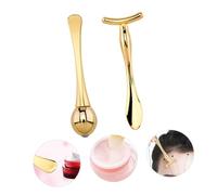 EPIGEIST Roller de Massage pour Yeux de Zinc Double-embout avec pour Application et Massage de Crème Compact et Portable pour Soins Visage