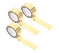 EPIGEIST Ruban Adhésif Washi Décoratif Artisanal 3 Rouleaux Doré Métallisé pour Scrapbooking Créatif Loisirs Manuels Papeterie Loisirs Calendrier Présents