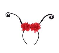 EPIGEIST Serrage-tête Fourmi Fleuri Taille Unique Flexible pour Femme Bandeau de Fête Rouge Antennes Modulables Accessoires Cheveux Fête