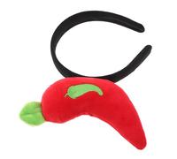 EPIGEIST Serrage-Tête Piment Fantaisie Rouge en Tissu Léger Accessoire de Cheveux Cosplay et Fête Bandeau Amusant pour Noël Carnaval et Photo Serrage-Tête Confortable pour Femmes et