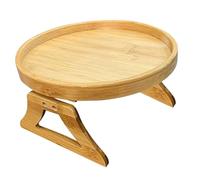 EPIGEIST Sofa Armrest Wooden Tray Table Pliable pour Collations Et Boissons Support De Canapé Pratique avec Jambes Repliables pour Séances De Détente Maison