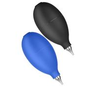 EPIGEIST Souffleur d'air pour Lentilles et Électronique, Poire Soufflante Manuelle, Grand Format, Lot de 2 Pièces Noir Bleu, Outil de Dépoussiérage pour Appareils Photo, Claviers