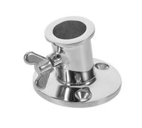 EPIGEIST Support de Drapeau en Acier Inoxydable 25 MM Base de Mât Stable Kit de Fixation Auto-Taraudeuse et Cheville D’Expansion Porte-Poteau Extérieur pour Jardin Terrasse et Camion