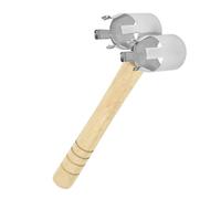 EPIGEIST Support De Moxibustion Acier Inoxydable Avec Poignée Bois Clip Portable à Double Tête Pour Bâtonnets Moxa Outil De Thérapie à Domicile Et Salon
