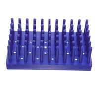 EPIGEIST Support de Tubes à Essai Plastique Robuste Égouttoir à Tubes de Laboratoire pour Séchage et Stockage Rack de Séchage Latéral pour Huile de Bordure Outil de Cuir DIY Pratique et