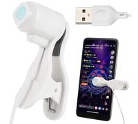 EPIGEIST Télécommande D'écran USB Réglable pour Diffusion en Continu Cliqueur Automatique pour Smartphone en Abs Blanc, Outil Pratique pour Live Streaming et Achats en Ligne